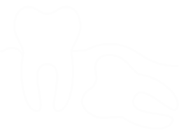 Line drawing of a wisdom tooth impacted in the jaw to show that this oral surgeon in Westchester County, NY can perform tooth extractions.